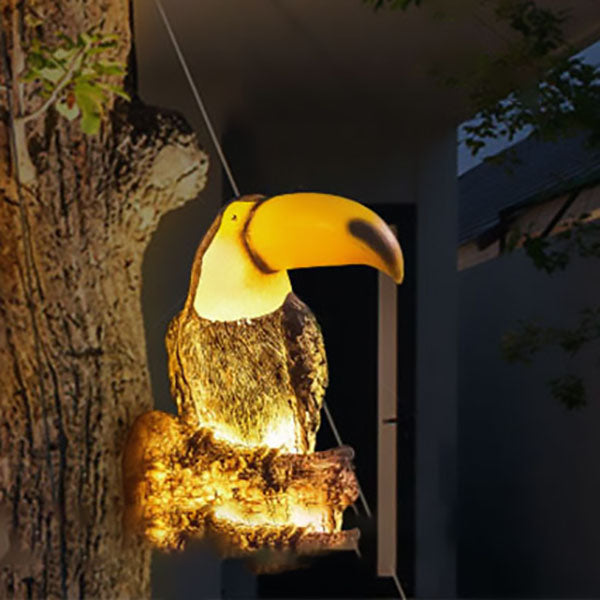 Decoratieve Solar Dierentuinlamp – Uil / Kameleon / Toekan / Wasbeer – 24 V (1 LED)