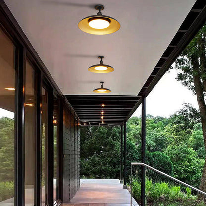 Scandinavische Semi-Flush Plafondlamp in Zwart – Carbon Steel