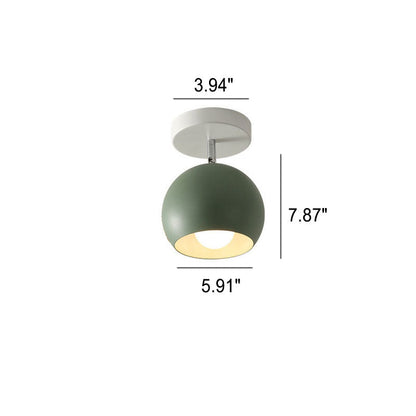 Moderne `Scandinavische Minimalistische Plafondlamp – IJzer & Hout in Meerdere Kleuren