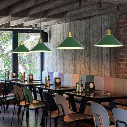 Industriële Groene Hanglamp – Meerdere Formaten
