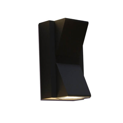 Moderne Zwarte Aluminium Buitenlamp met Geïntegreerde LED