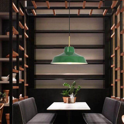 Industriële Groene Hanglamp – Meerdere Formaten