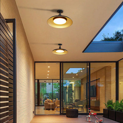 Scandinavische Semi-Flush Plafondlamp in Zwart – Carbon Steel