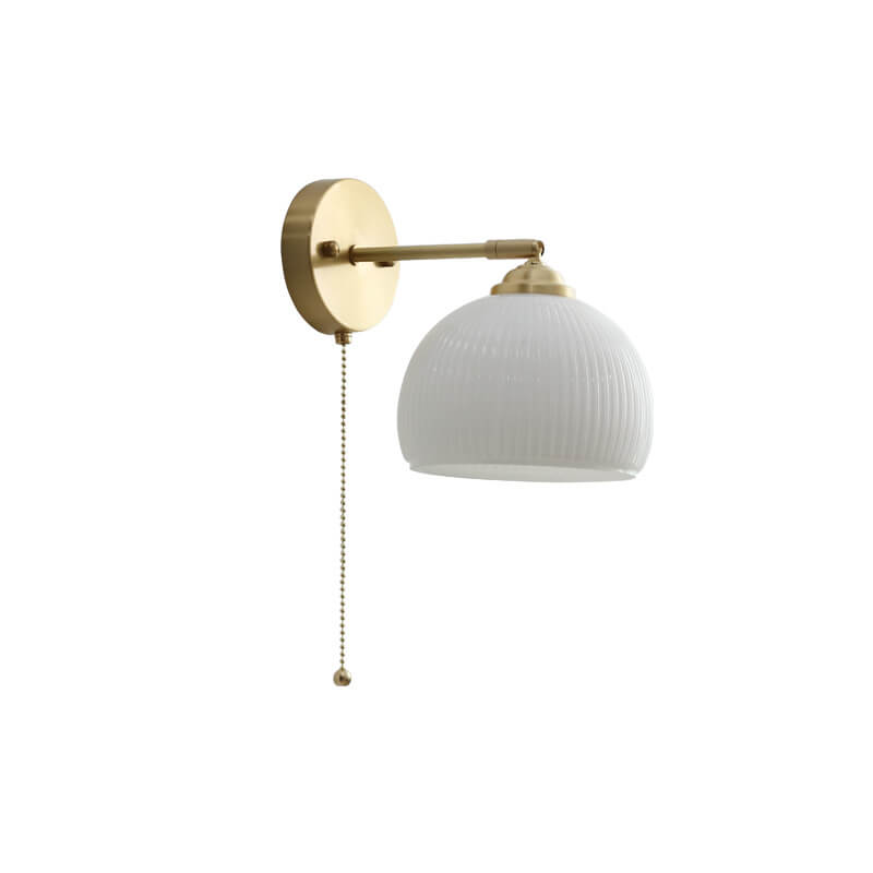 Moderne Wandlamp van Glas en Messing