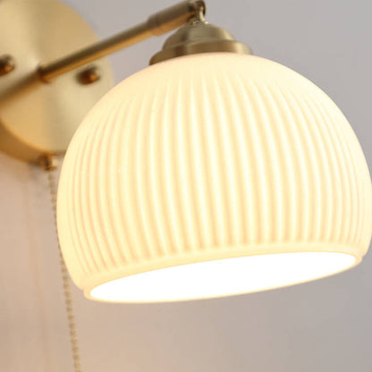 Moderne Wandlamp van Glas en Messing