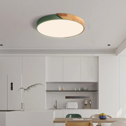 Jens – LED Plafondlamp met Scandinavisch Design van Hout & Acryl
