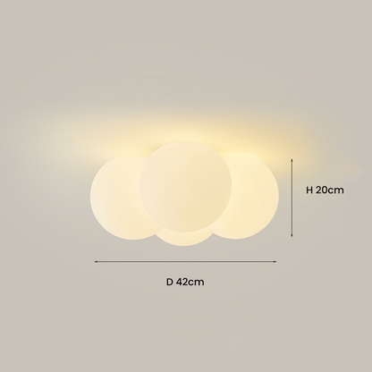 Witte Wolken Bubbels Plafondlamp