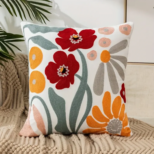 Sierkussensloop met Bloemenprint