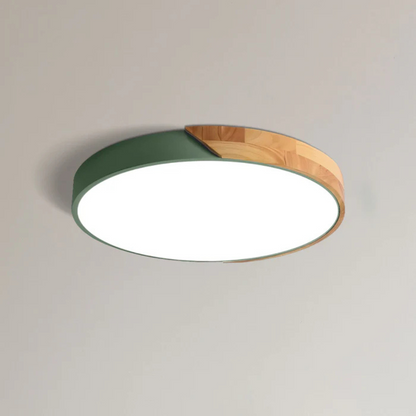 Jens – LED Plafondlamp met Scandinavisch Design van Hout & Acryl