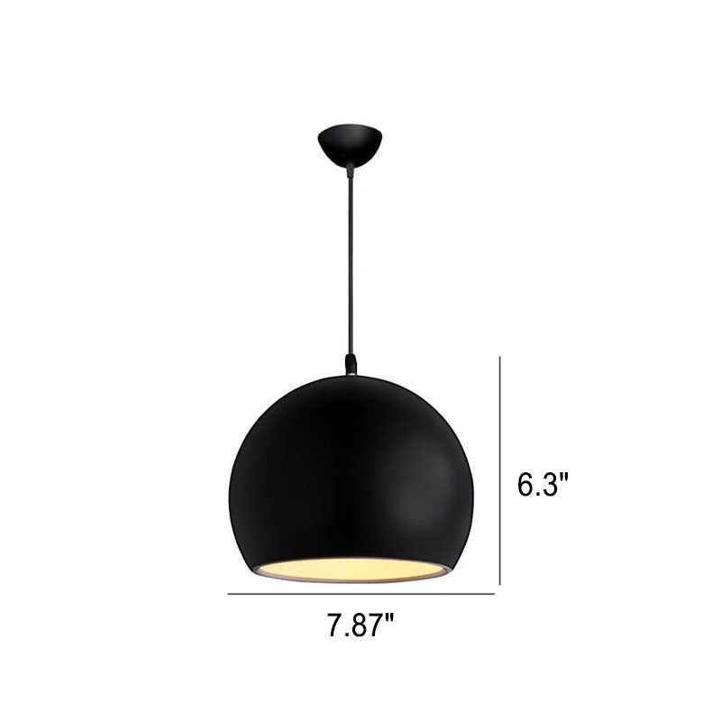 Moderne Aluminium Hanglamp – Zwart, Wit, Geel, Blauw, Roze, Rood, Groen, Grijs – E26