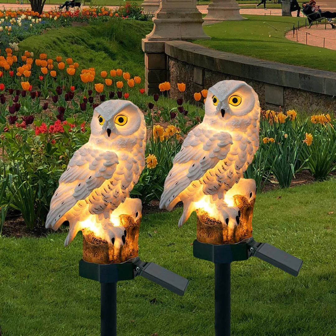 Solar Uilen Tuinlampen – Sfeervol, Duurzaam & Volledig Draadloos
