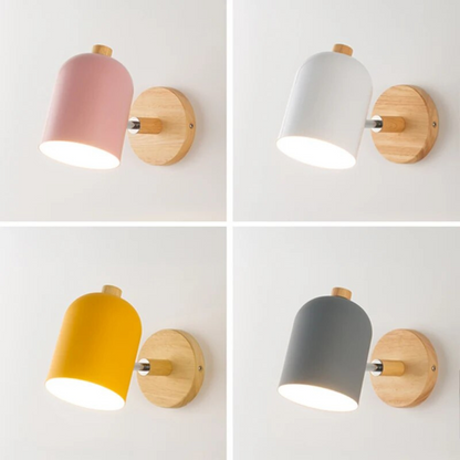 Lumio - Scandinavian Wood LED wandlamp met warm licht