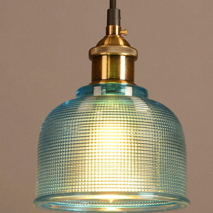 Moderne Glazen Hanglamp – Rood, Amber of Blauw
