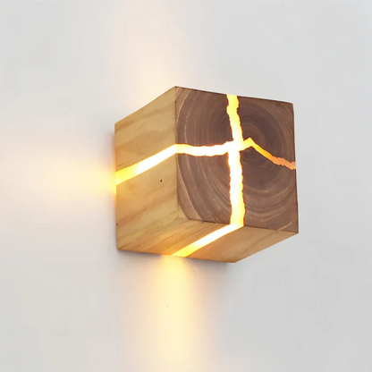 Lumio - Stijlvolle Houten Wandlamp met Warme LED Verlichting