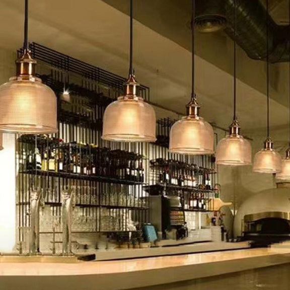 Moderne Glazen Hanglamp – Rood, Amber of Blauw