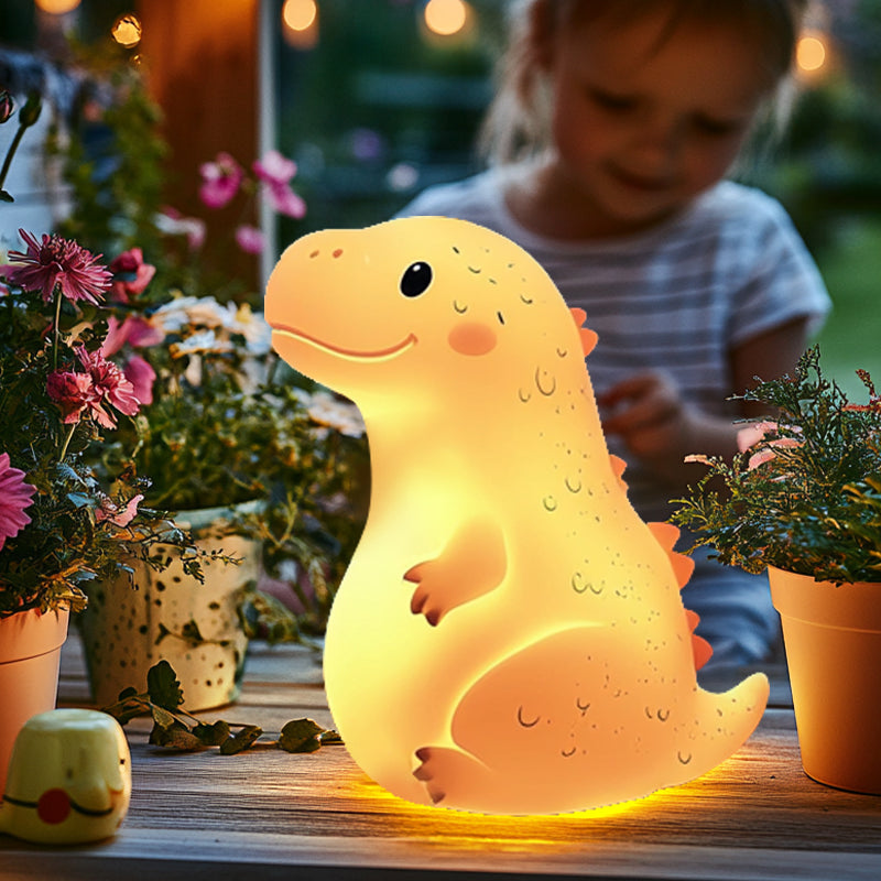 Lumio – Dino Nachtlamp Kind LED Smiley Dinosaurus Slaaplamp Babykamer