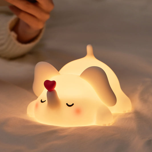 Lumio - Liefdes Olifant LED Squishy Nachtlamp
