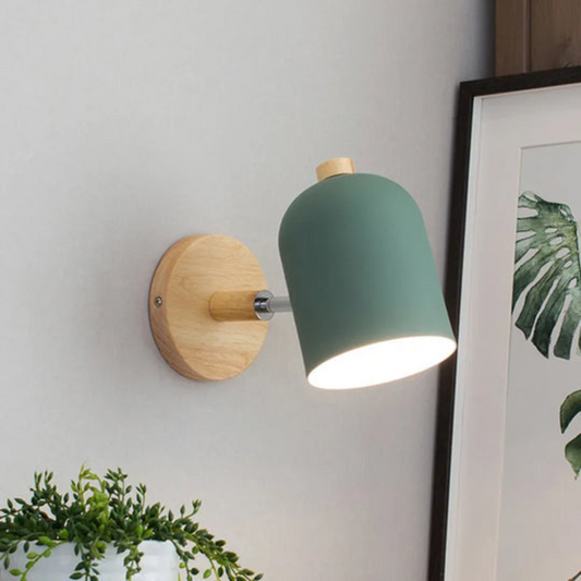Lumio - Scandinavian Wood LED wandlamp met warm licht