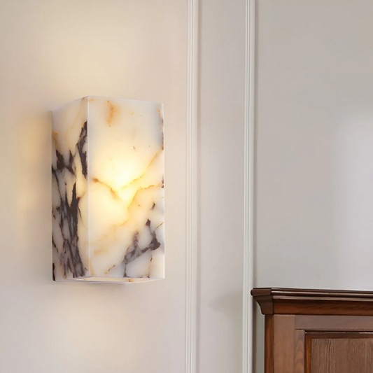Lumio - Luxe Natuursteen Wandlamp met Warme LED Verlichting