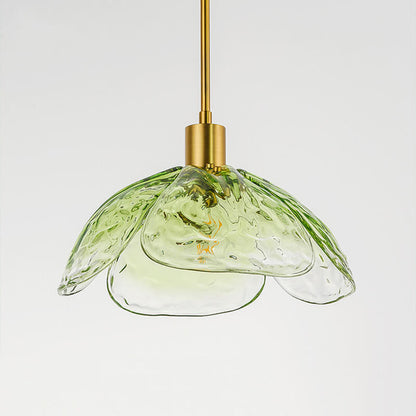 Moderne Glazen Hanglamp – Blauw, Groen of Roze – E26 Fitting