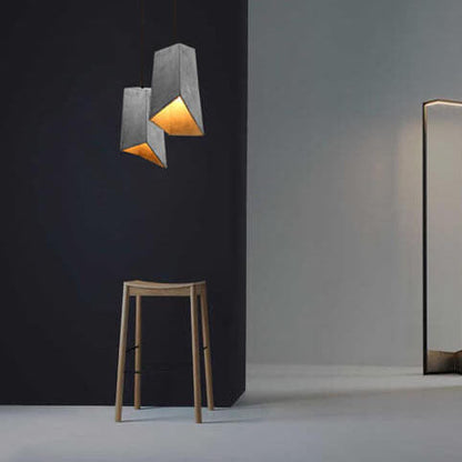 Industriële Cement Hanglamp – Grijs – E27 Fitting