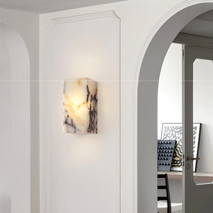 Lumio - Luxe Natuursteen Wandlamp met Warme LED Verlichting