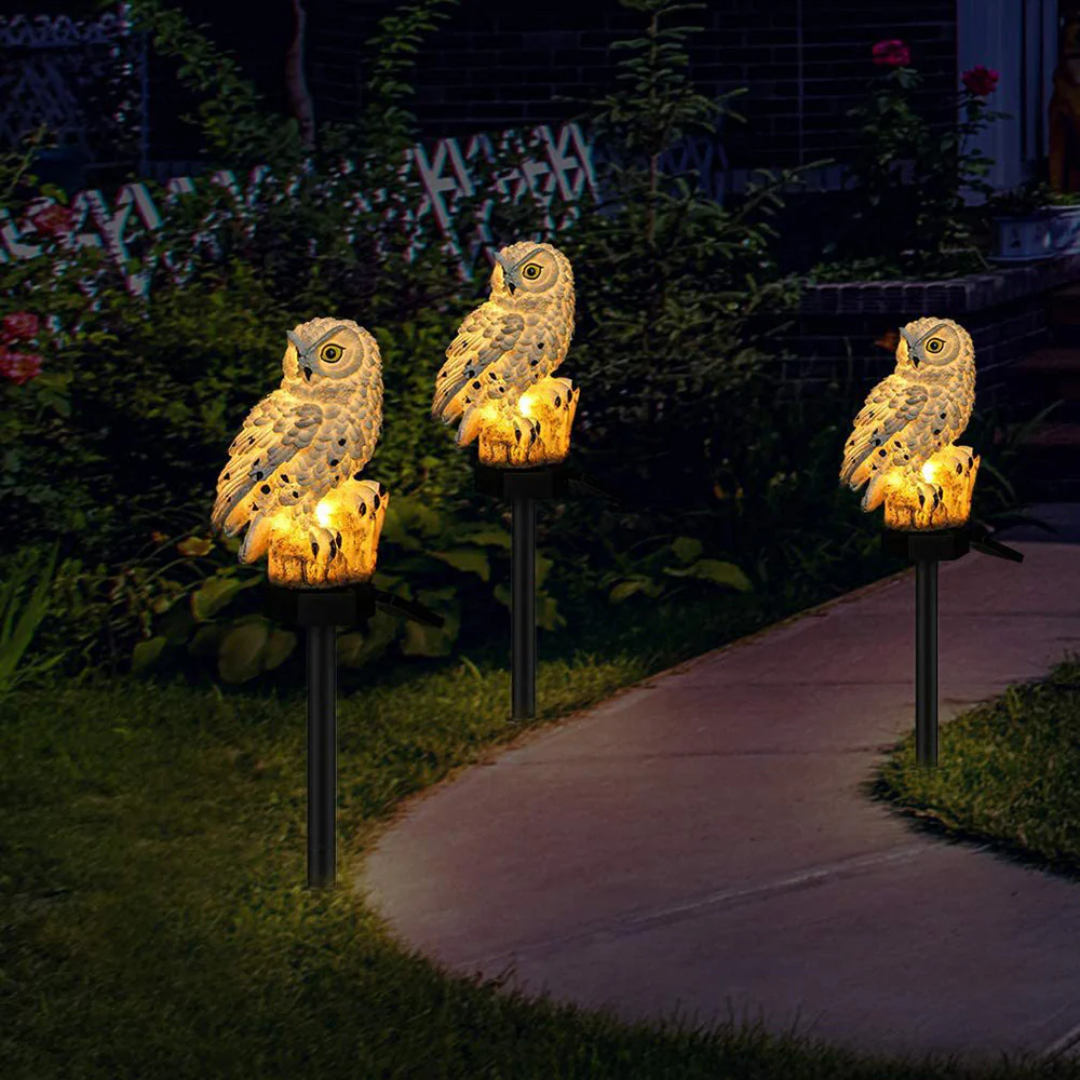 Solar Uilen Tuinlampen – Sfeervol, Duurzaam & Volledig Draadloos