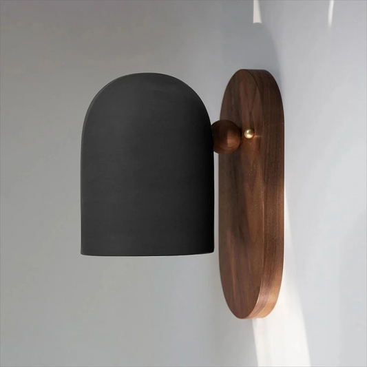 Lumio - Vintage Wandlamp met Hout en IJzer