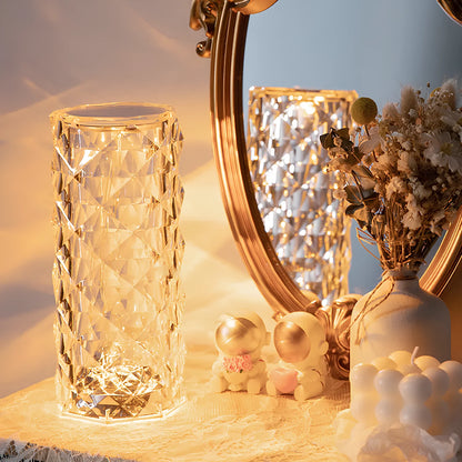 Baso – Sparkling Crystal Touch Tafellamp met Afstandsbediening & 16 Kleuren