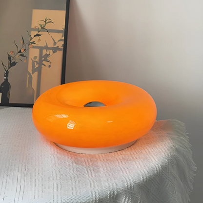 Lumio - Unieke Glazen Wandlamp met Oranje Cirkel Design