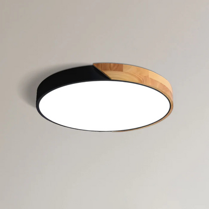 Jens – LED Plafondlamp met Scandinavisch Design van Hout & Acryl