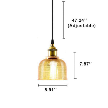Moderne Glazen Hanglamp – Rood, Amber of Blauw