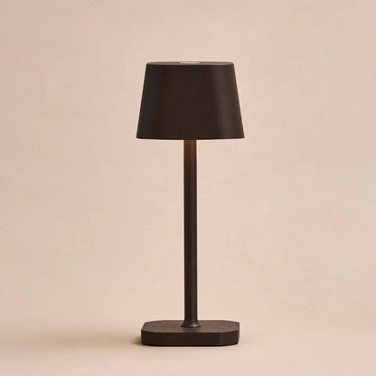 Lumio - Scandinavian Brown draadloze metalen tafellamp met 3 lichtstanden