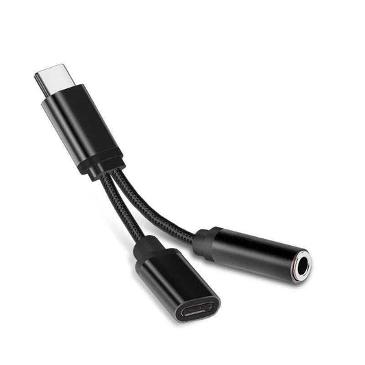 Lumio - USB-C naar 3.5mm Hoofdtelefoonadapter met Hoge Geluidskwaliteit