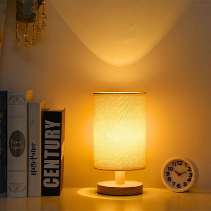 Lumio - Organic Glow Lamp van Hout & Linnen met Afstandsbediening