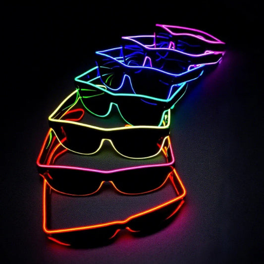 LED Neon Party Bril – Verlicht je Stijl en Straal in het Donker