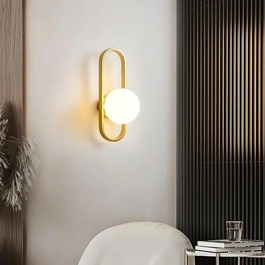 Lumio - Luxe Glas Wandlamp met Warme LED Verlichting