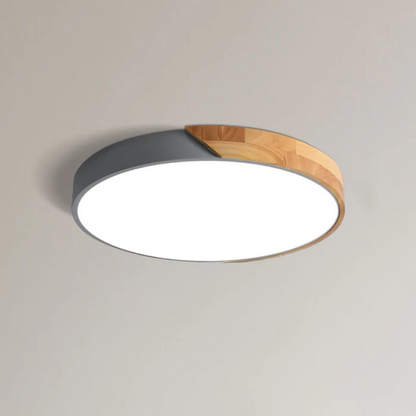Jens – LED Plafondlamp met Scandinavisch Design van Hout & Acryl