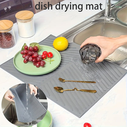 Siliconen Keuken Droogmat – Antislip, Hittebestendig & Vaatwasmachinebestendig
