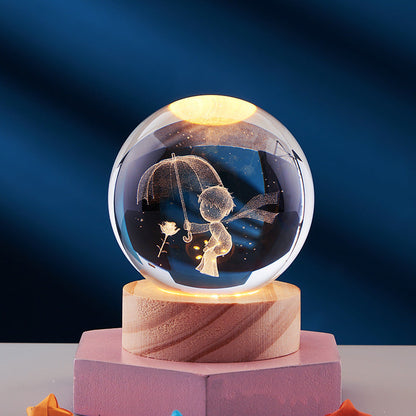 Spatio – Orb 3D Kristallen Nachtlamp