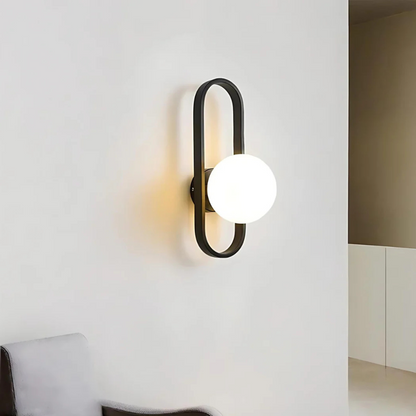 Lumio - Luxe Glas Wandlamp met Warme LED Verlichting