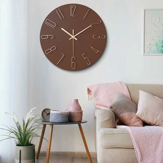 Lumio – Moderne Wandklok Minimalistisch Design Ø30 cm