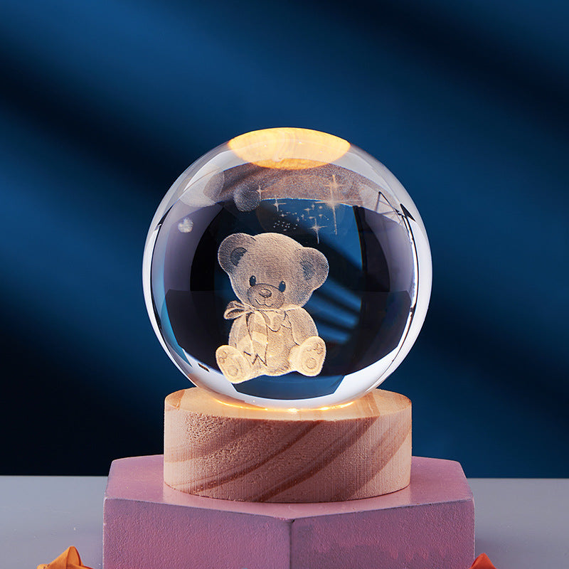 Spatio – Orb 3D Kristallen Nachtlamp