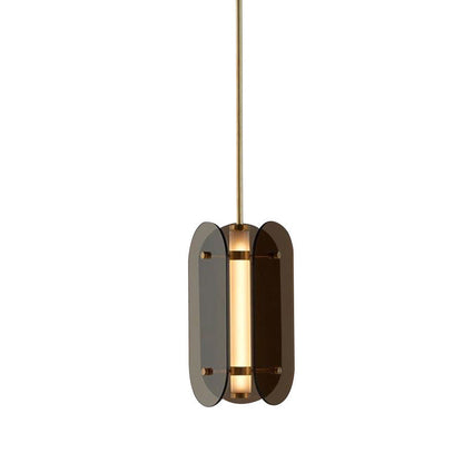 Minimalistische LED Hanglamp – Grijs/Amber – 220 - 240V (1 Lichtbron)