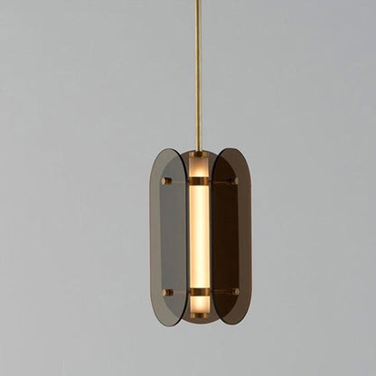 Minimalistische LED Hanglamp – Grijs/Amber – 220 - 240V (1 Lichtbron)