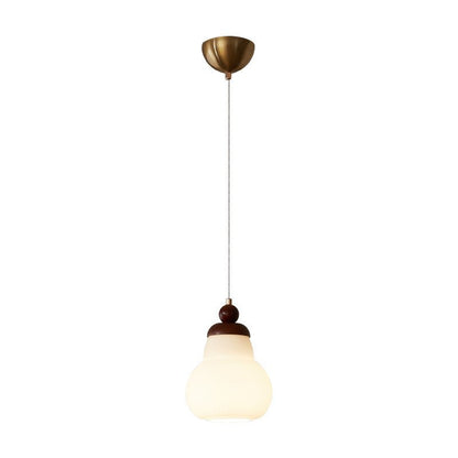 Minimalistische Walnoot Houten Hanglamp – Modern Acryl/IJzer – E26 Fitting