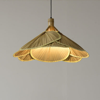 Rustieke Bamboe Houten Hanglamp – Handgemaakt Design – 60 cm