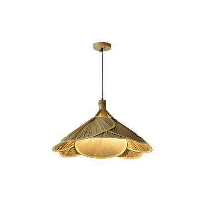 Rustieke Bamboe Houten Hanglamp – Handgemaakt Design – 60 cm