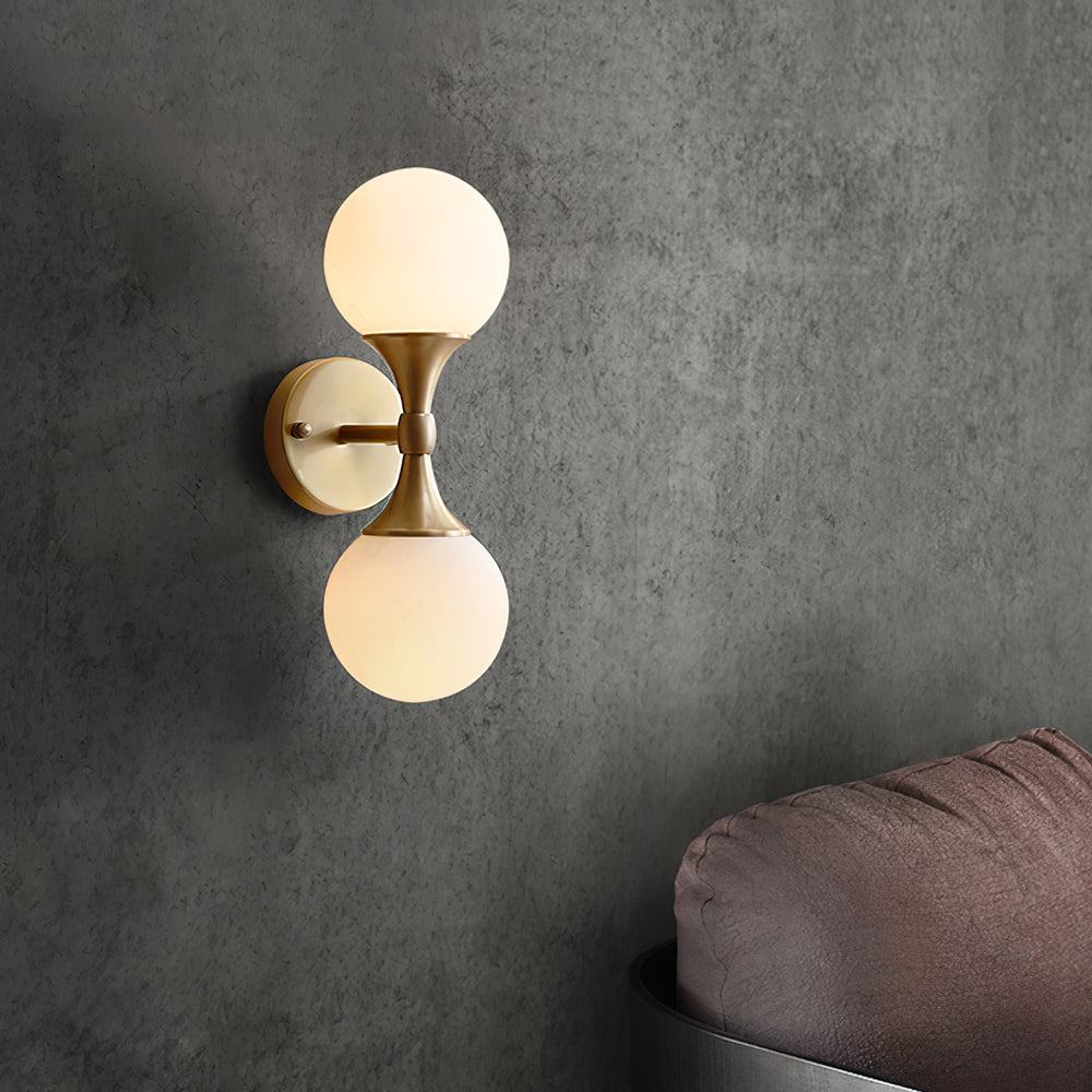 Lumio - Moderne Bolvormige Wandlamp met Sfeervolle LED Verlichting