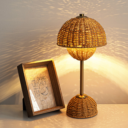 Lumio – Bamboe Tafellamp Natuurlijke LED Designlamp voor Warme Sfeerverlichting